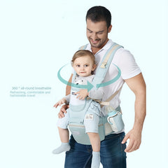 Baby Carrier Waist Stool with Head Protector