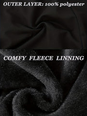Men's Drawstring Fleece Sweatpants Casual Jogger Pants Autumn Winter