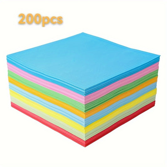 100pcs 200pcs Origami Colored Paper Square Origami Crane Material