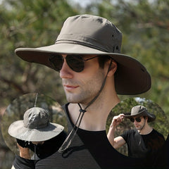Breathable Men's Sun Hat for Fishing and Mountaineering