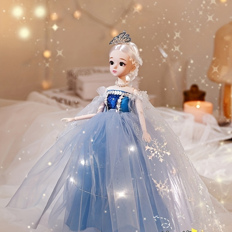 Princess Wedding Dress Model for Girl with Crown Veil Bow