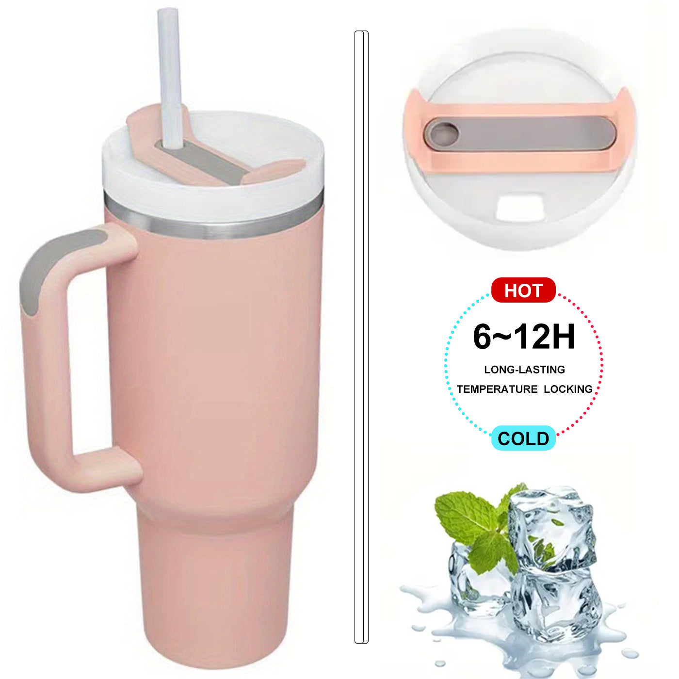40oz Stainless Steel Vacuum Flask with Leakproof Lid for Outdoor Activities