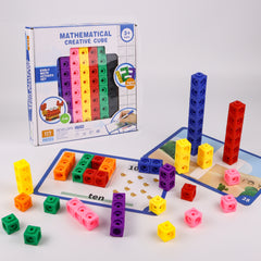 Math Cubes 100 Number Counting Block Toys for Kids Learning Activities