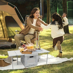 1pc Outdoor Folding Storage Box Multifunctional Camping Car Trunk Box