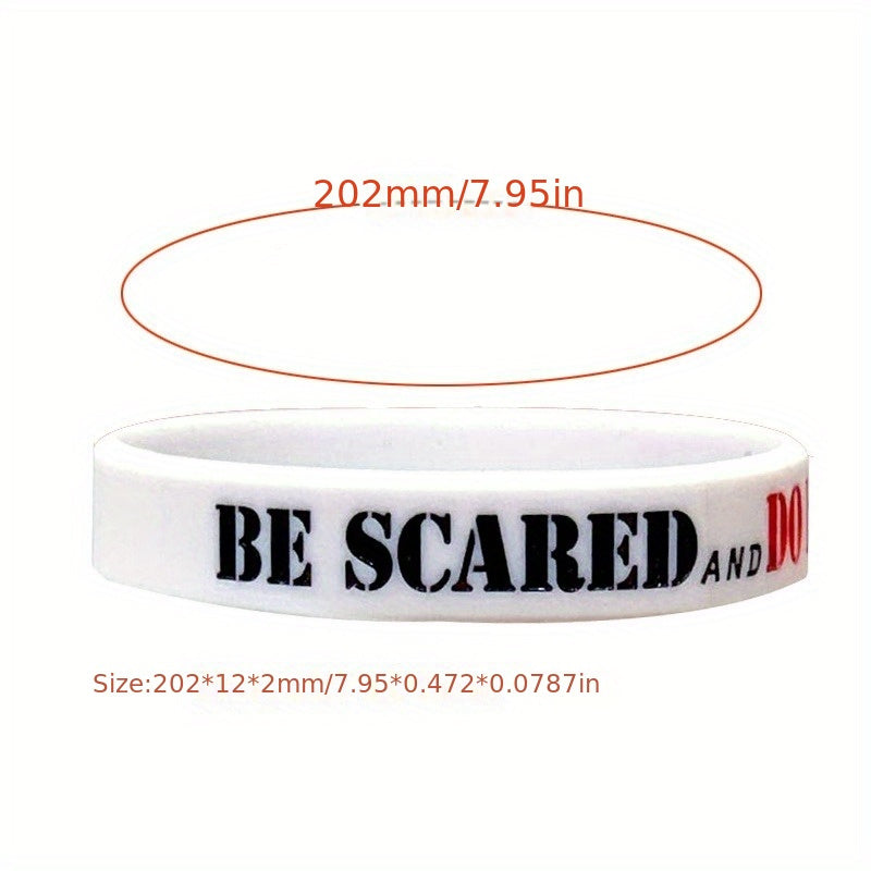 10pcs Inspirational Quotes Silicone Bracelets with Motivational Sayings