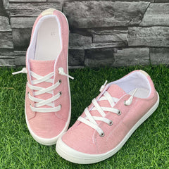 Solid Flat Shoes Women's Casual Lightweight Walking Breathable Sport Running