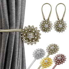 2pcs Magnetic Curtain Tiebacks, No Drilling Needed