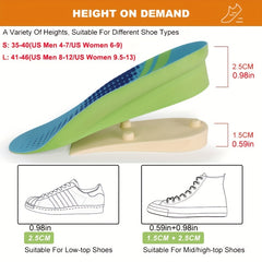 Cushioned Shock Absorption Insoles for Comfortable Wear