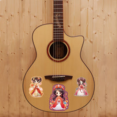 50pcs Ancient Costume Flower God Waterproof Stickers for Han