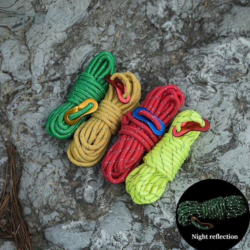Reflective Rope 4m with Wind Rope Buckle for Camping Accessories