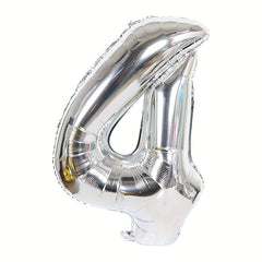 1pc Giant Number Balloon + Ribbon Set