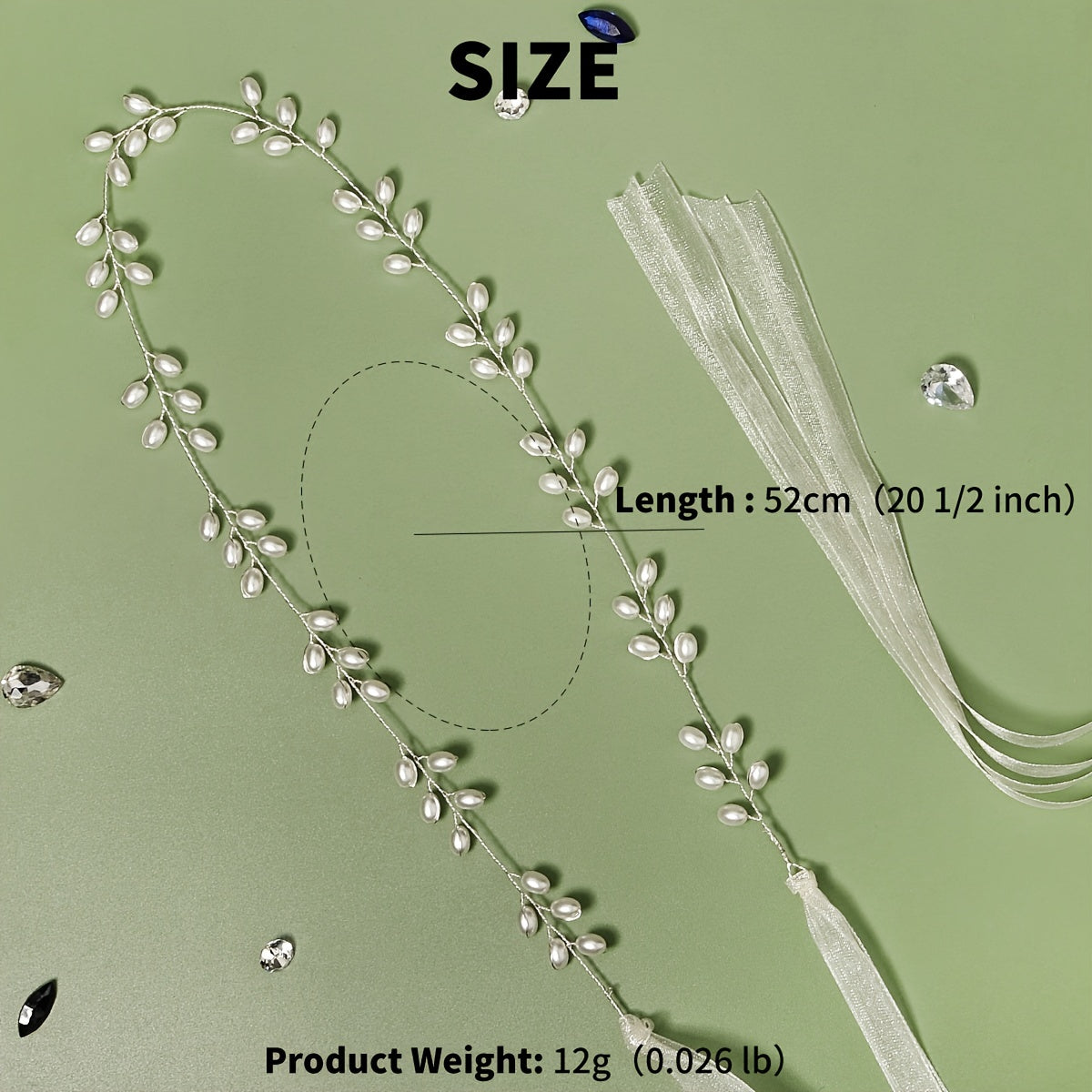 Faux Pearls Bridal Wedding Belt Accessories