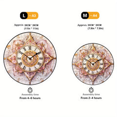 Round Clock Puzzle Christmas Gift Birthday Gift Puzzle Wooden Puzzle