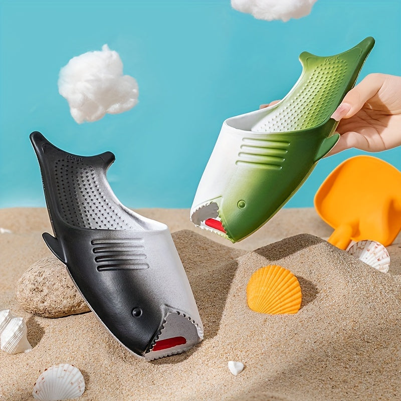 JIAGEYA Fish Shape Slippers For Boys Lightweight Non Slip Indoor Outdoor Slipper
