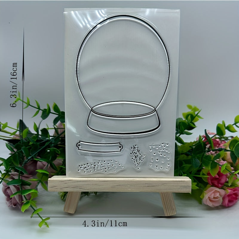 Christmas Ballboom Silicone Clear Stamp for Card Decoration