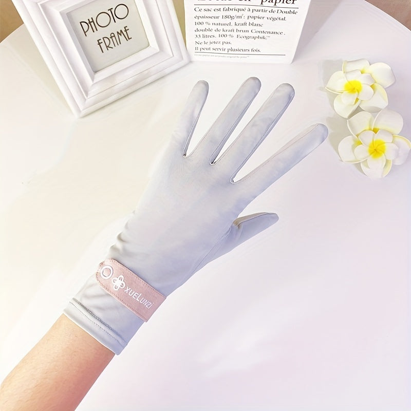Women's Sun Protection Gloves Cooling Cycling UV Protection