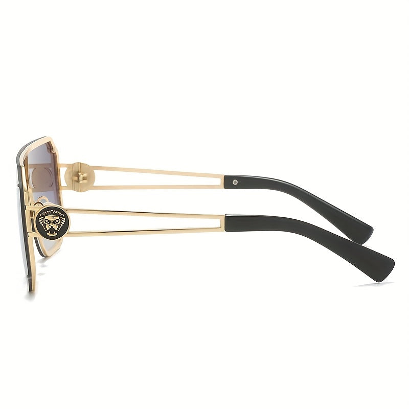 Large Sunglasses Lion Head Gradient Glasses UV400