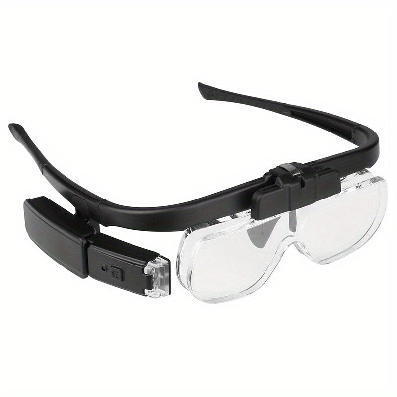 Rechargeable Magnifying Glasses with LED Light, 6 Adjustable Lenses for Reading