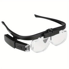 Rechargeable Magnifying Glasses with LED Light, 6 Adjustable Lenses for Reading