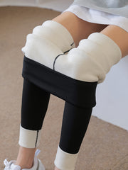 Warm Fleece Fitness Leggings High Waist Yoga Pants
