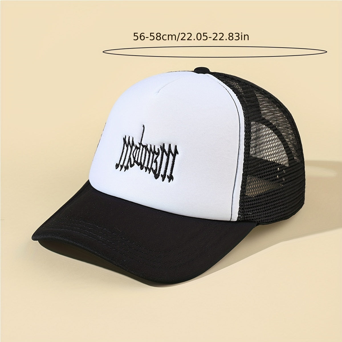 Men's Letter Embroidery Mesh Baseball Cap