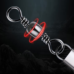 100pcs B Type Pin Connector Bottle Shaped Rotating Ring Fishing Gear Accessory