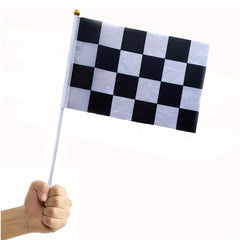 20pcs Checkered Racing Stick Flags for Racing Parties & Sports Events