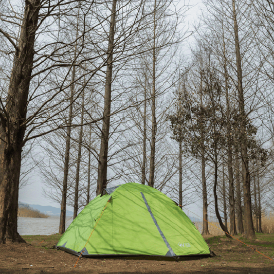 Waterproof Camping Tent with Ripstop Polyester & Aluminum Poles