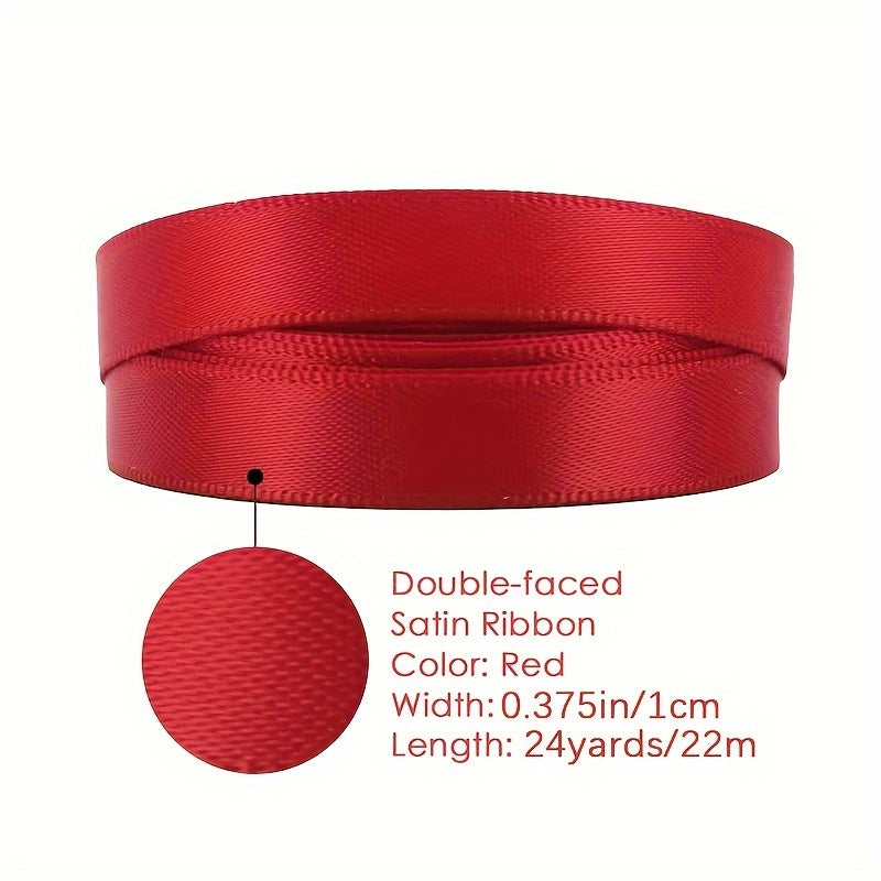 10-Color Double Face Satin Ribbon Gift Wrap Set