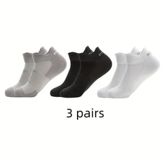 Men's Mid Crew Sport Socks Sweat Nylon Breathable Socks For Basketball Running