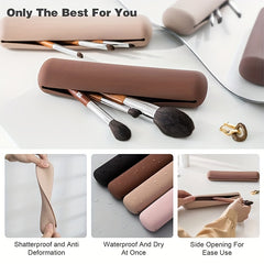 Silicone Makeup Brush Travel Case Portable Cosmetic Bag