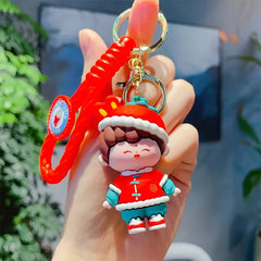 Chinese Style Cartoon Doll Keychain Bag Pendant Year Gift