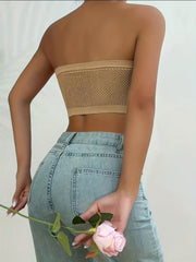 3pcs Strapless Bandeau Bras Comfy & Soft Cut Out Stretch Bra