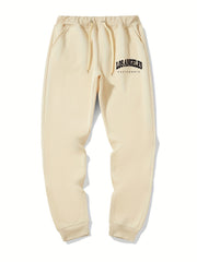 LA Casual Stretch Graphic Drawstring Joggers Men's Sweatpants