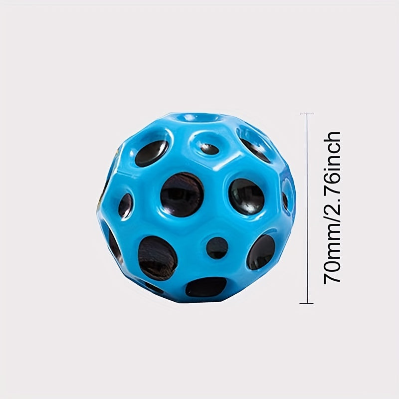 High Resilience Bouncy Ball Moon Shape Indoor Outdoor Toy