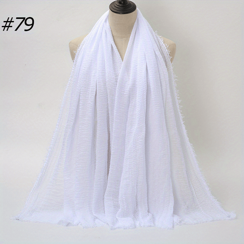 Wrinkle Breathable Hijab Soft Headband Bandana