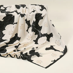 Flower Print Block Scarf Square Shawl Women Head Wrap Sunscreen