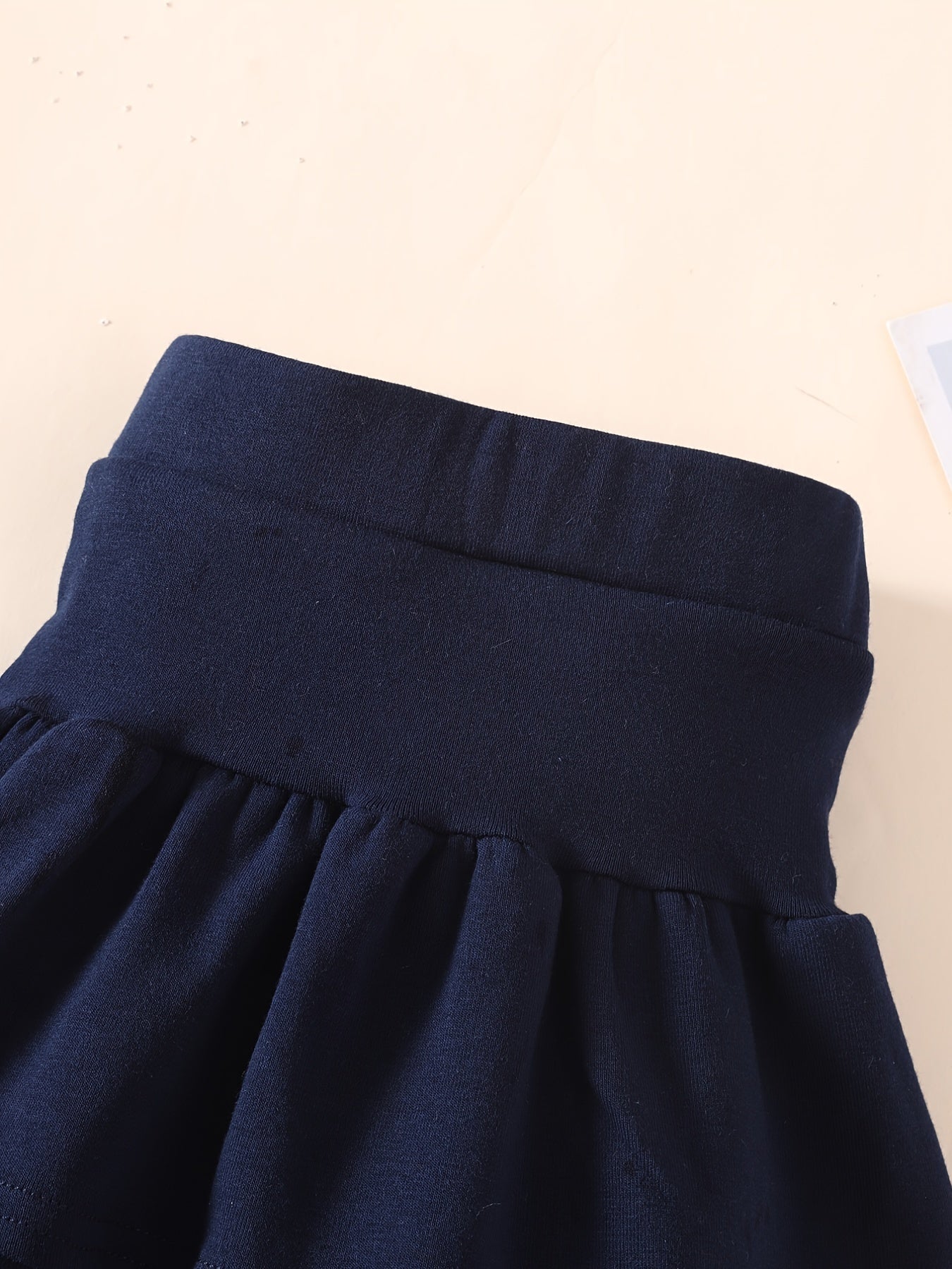 Toddler Girls Fleece-Lined Leggings with Ruffled Skirt