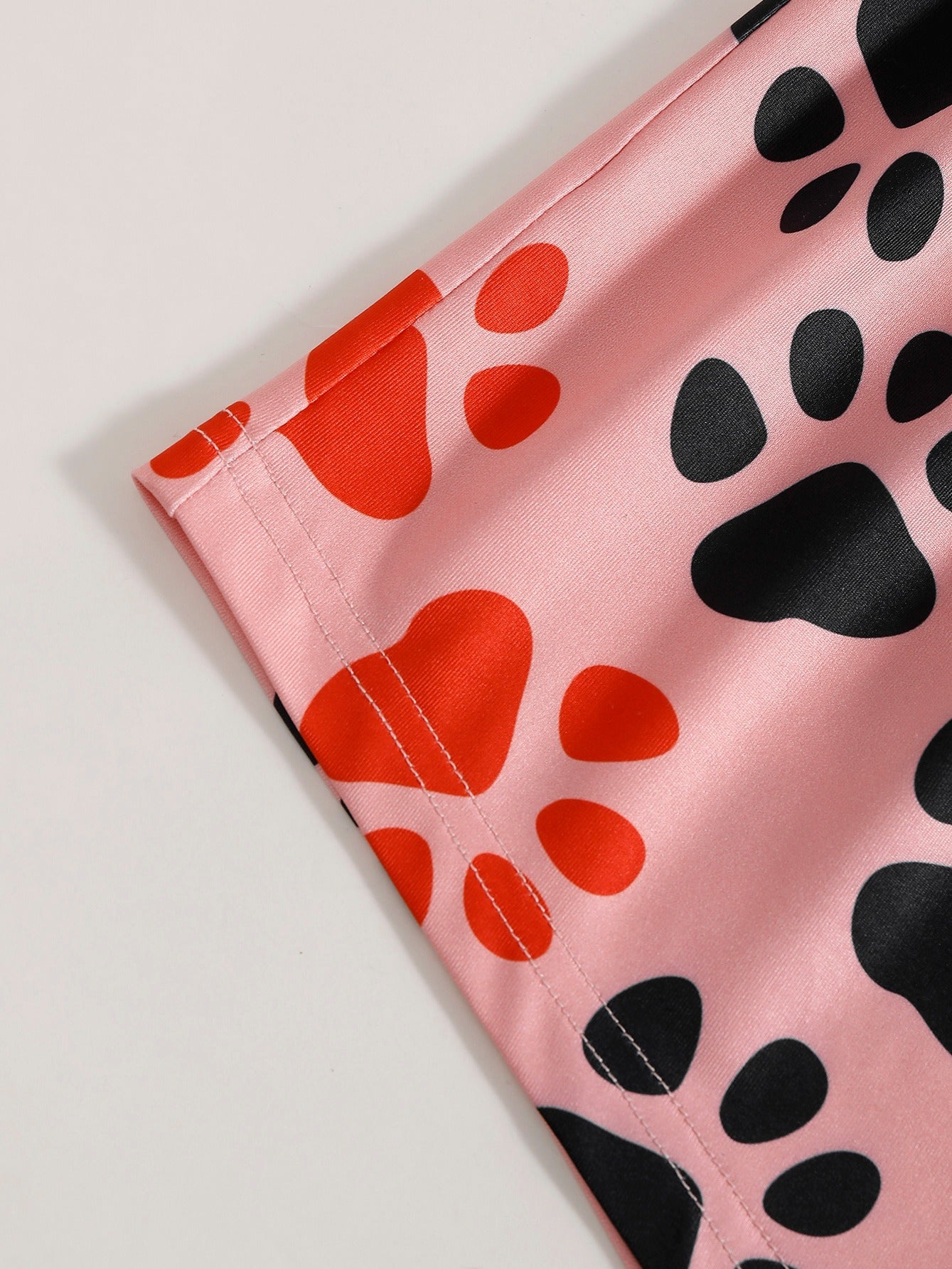 Dog Paw Print Two Piece Set - Women's Sleepwear & Loungewear
