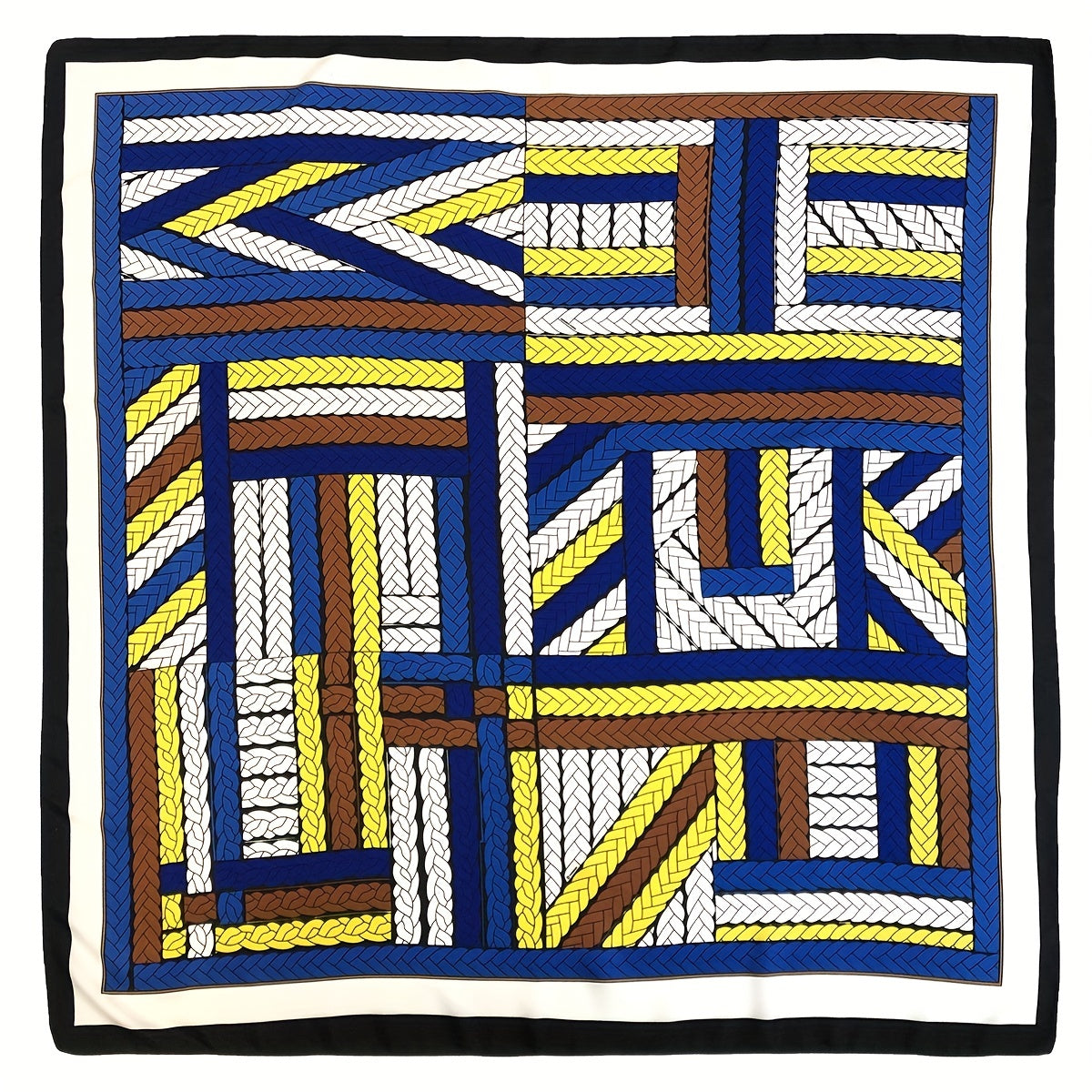 Polyester Bohemian Twill Square Scarf Bandana