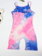 Toddler Girls Colorful Leopard Cami Rompers Jumpsuits