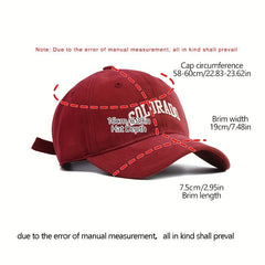 Big Head Baseball Cap Embroidered Peaked Cap For Men Women