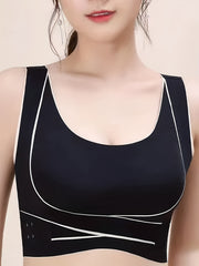 4pcs Front Buckle Sports Bras Comfortable Push Up Intimates
