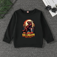 Halloween Horror Dinosaur Boys Sweatshirt