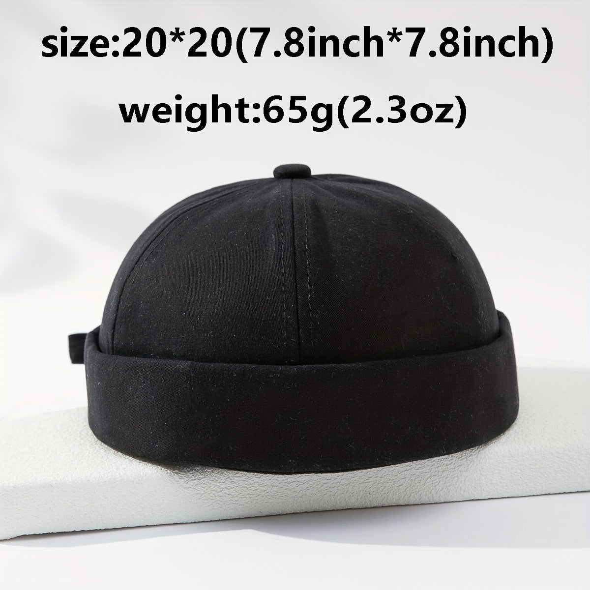 Retro Solid Street Melon Hat Men's Beanie Landlord Hat