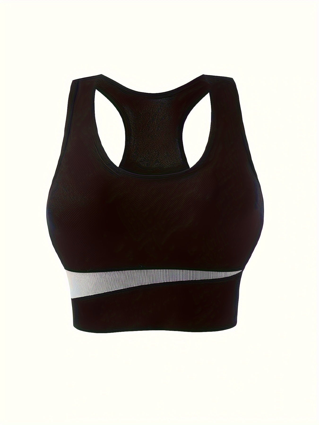 Colorblock Wireless Sports Bra for Running Workout