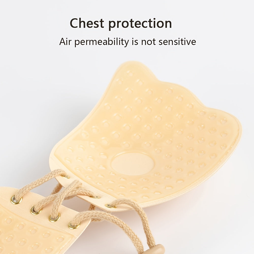 Silicone Invisible Strapless Chest Stickers Self Adhesive Nipple Stickers