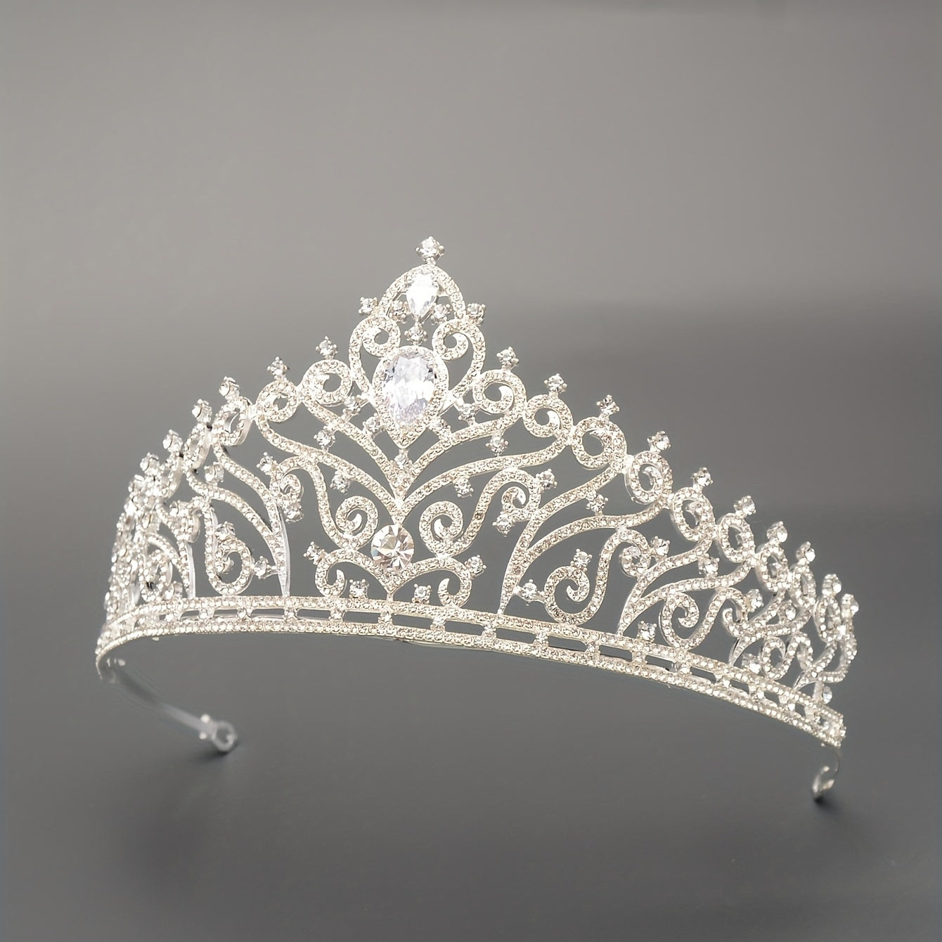 Zircon Bridal Crown Crystal Headband Wedding Headdress