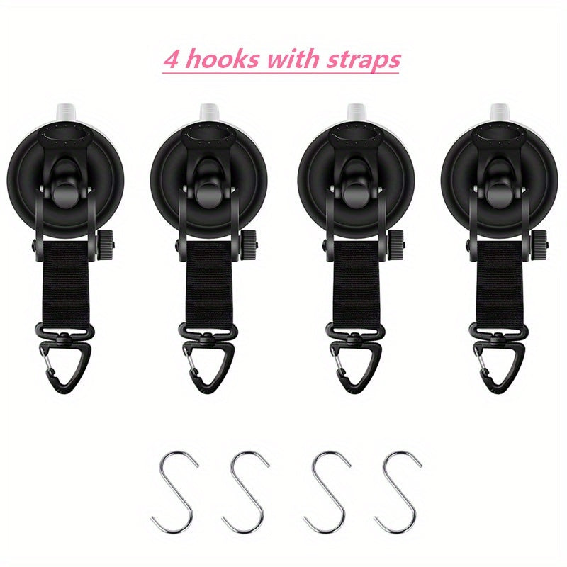 4pcs Rotatable Car Mounts for Outdoor Camping