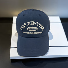 1989 Embroidered Baseball Cap Adjustable Sun Hat for Men Women